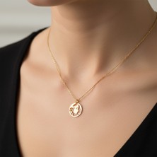 Tabitala TabiTela 8 ayar altın kolye ucu kız GM1076 1 gr