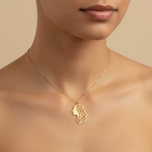 Tabitala TabiTela 14 ayar altın kolye ucu kız GM1065 1 gr