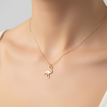 Tabitala TabiTela 14 ayar altın kolye ucu flamingo GM280 1 gr