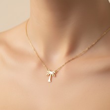 Tabitala TabiTela 14 ayar altın kolye ucu hurma ağacı GM154 1 gr