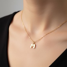 Tabitala TabiTela 14 ayar altın kolye ucu "M"harfi GM690 1 gr