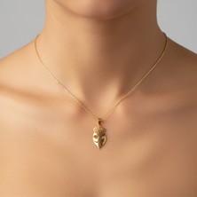 TabiTela 8 ayar altın kolye ucu maske   GM3864 0.5 gr