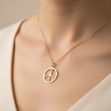 TabiTela 8 ayar altın kolye ucu barış işareti   GM4803 1 gr