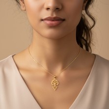 TabiTela 8 ayar altın kolye ucu maske   GM3873 0.5 gr