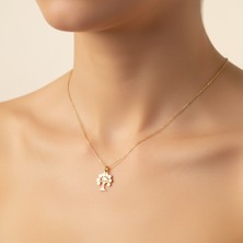 TabiTela 14 ayar altın kolye ucu ağaç GM5123 1 gr