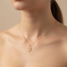 TabiTela 8 ayar altın kolye ucu kafatası   GM8044 1 gr