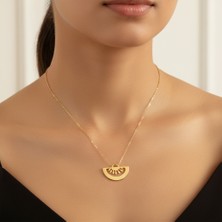 TabiTela 14 ayar altın kolye ucu karpuz GM8542 1 gr