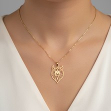 TabiTela 8 ayar altın kolye ucu domuz GM9200 0.5 gr