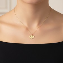 TabiTela 14 ayar altın kolye ucu karpuz GM8538 0.5 gr