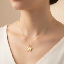 TabiTela 8 ayar altın kolye ucu domuz GM9198 1 gr