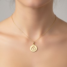 TabiTela 8 ayar altın kolye ucu su   GM8426 1 gr