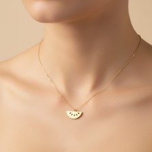 TabiTela 8 ayar altın kolye ucu karpuz GM8534 1 gr