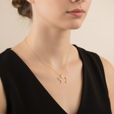 TabiTela 8 ayar altın kolye ucu domuz GM9195 0.5 gr