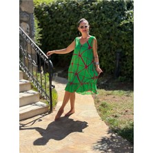 MLN16160 Viskon Alanya Elbise