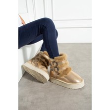 Çift Tokalı Kalıntaban Kadın Bot Bronz Sultan