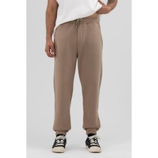 Basic Paça Lastikli Eşofman Alt Vizon