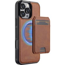 Teleplus iPhone 15 Pro Kılıf Capella L3 Serisi Mıknatıslı Kartlıklı 2-1 Kapak