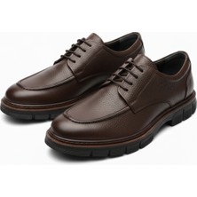 Lusive %100 Hakiki Deri Kahverengi Günlük Rahat Klasik Erkek Ayakkabı LUASS27AL0046