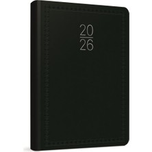 Gıpta 2026 Ticari Ajanda Günlük Kasa Ajandası 17X24 cm 112-EKK Siyah