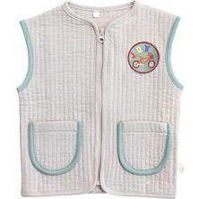 Miela Kids Kontrast Biyeli Kapitone Yelek