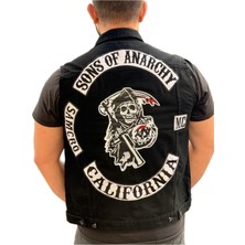 Sons Of Anarchy Siyah Kot Yelek