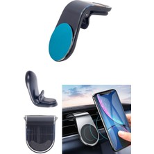 Araç Içi Manyetik Telefon Tutucu | Mıknatıslı Havalandırma Tipi Telefon Tutucu – Siyah & Gümüş