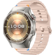 Huawei Watch Gt6 Pro 46MM Ile Uyumlu Dalga Desenli Tokalı Yumusaş Soft Silikon Kordon