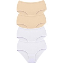 4 Adet Tutku Kadın Yüksek Bel Bato Kalın Lastik Külot S9