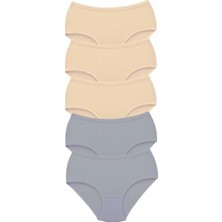 5 Adet Tutku Kadın Yüksek Bel Bato Kalın Lastik Külot S9