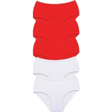 5 Adet Tutku Kadın Yüksek Bel Bato Kalın Lastik Külot S8