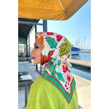 Rosa Desenli Eşarp Benetton