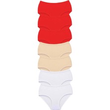 7 Adet Tutku Kadın Yüksek Bel Bato Kalın Lastik Külot S18