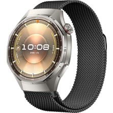 Huawei Watch Gt6 Pro 46MM Uyumlu Manyetik Milanese Loop Metal Kordon