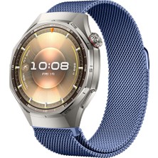 Huawei Watch Gt6 Pro 46MM Uyumlu Manyetik Milanese Loop Metal Kordon