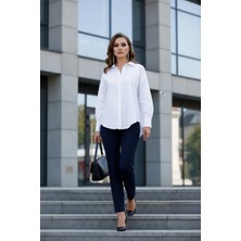 Pastelastore %96 Pamuk Esnek Poplin Kadın Gömlek 1163