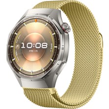 Huawei Watch Gt6 Pro 46MM Uyumlu Manyetik Milanese Loop Metal Kordon