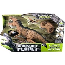 Sesi Işıklı Kumandalı Buharlı Dinozor T-Rex