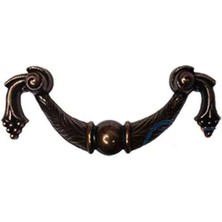 Dekoratif Zamak Üzümlü Kulp - 64MM, Eskitme, 1 Adet