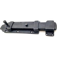 Antika Tarz Dekoratif Pirinç Yassı Kapı Sürgüsü - 55X215 Mm, Oksit