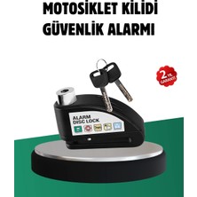 Titreşim Sensörlü Alarm Disk Kilidi Motosiklet Scooter Bisiklet