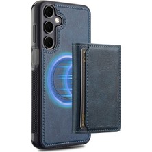 Teleplus Samsung Galaxy S25 Kılıf Pollux L2 Serisi Mıknatıslı Kartlıklı 2-1 Kapak