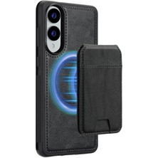 Teleplus Samsung Galaxy S25 Edge Kılıf Capella L3 Serisi Mıknatıslı Kartlıklı 2-1 Kapak