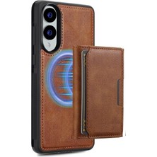 Teleplus Samsung Galaxy S25 Edge Kılıf Pollux L2 Serisi Mıknatıslı Kartlıklı 2-1 Kapak