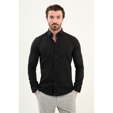 Desenli Slim Fit Uzun Kollu Erkek Gömlek