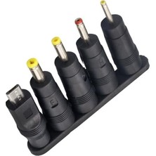 Çoklu Yedek Adaptör Uç Çevirici (2.5*0.7mm - 4.8*1.7mm - 3.0*1.1mm - 4.0*1.7mm - Micro Usb)