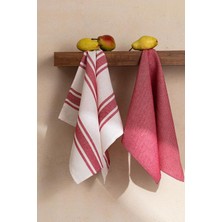 Madame Coco Yeni Sezon Andre 2'li Kurulama Bezi - Ekru/kırmızı