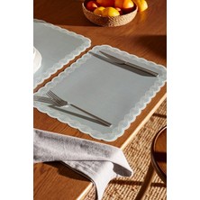 Madame Coco Yeni Sezon Rosalie Grand 2'li Amerikan Servis - Beyaz/gri - Beyaz/gri