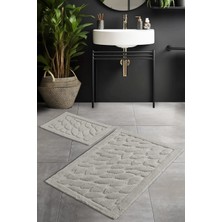 Pierre Cardin Pamuk Banyo Paspas Seti Leaf Bej