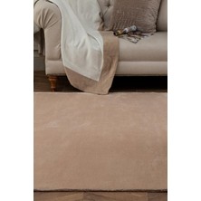 Madame Coco Yeni Sezon Carol Saçaklı Halı - Vizon - 80X300 cm - Vizon