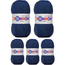 5 Adet Festival Simli Örgü Ipi Yünü Renk NO:488